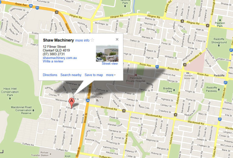 Contact Us Shaw Machinery